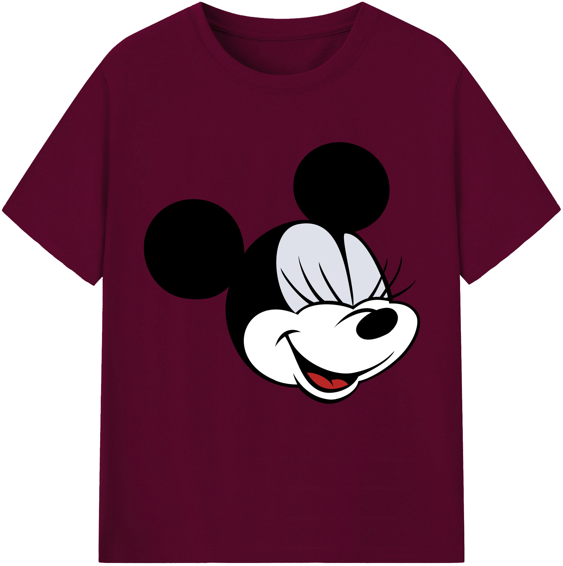 （画像用） ミッキーマウス Mickey Mouse レディースカジュアルプリントTシャツ（綿100％）